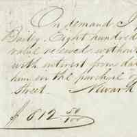 Bailey: Promissory Note to Samuel Bailey, 1845