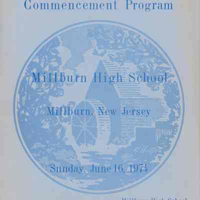 Millburn High School: Commencement Program, 1974