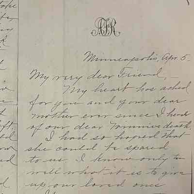 Snow: Letter to Bonnie Snow from Alice Rollins, 1911