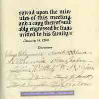          Hartshorn: First National Bank Resolution Honoring Stewart Henry Hartshorn, 1930 picture number 2
   