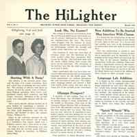 Millburn Junior High School: The HiLighter, March 1961