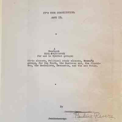 Voorhees: It's Your Constitution: Save It.