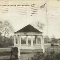 Taylor Park: Bandstand in Taylor Park, 1947