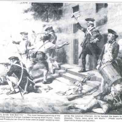 Battle of Springfield: Give 'Em Watts Painting, 1908