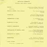 Millburn Library Dedication Ceremony Program and Documents, 1977