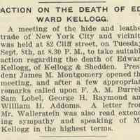          Kellogg: Edward Kellogg Death Notice in Shoe & Leather Reporter, 1910 picture number 2
   