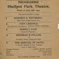 Flanagan: Shellpot Park Theatre Program, 1904