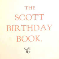 White Oak Ridge Chapel, Scott Birthday Book