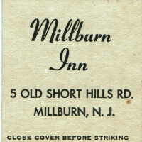 Millburn Inn Matchbook Cover