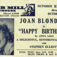 Paper Mill Playhouse Joan Blondell in Happy Birthday