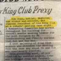          Dunn: Bob Dunn Elected President of the King Club, 1940 picture number 1
   