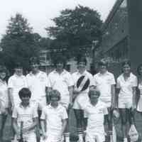Tennis: Recreation Department Tennis Team, 1982