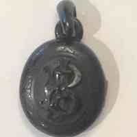          Jewelry: Sarah Caparn Bishop Mourning Necklace with Locket, 1874 picture number 2
   