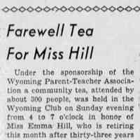 Oral History: Hill, Emma; March 13, 1976