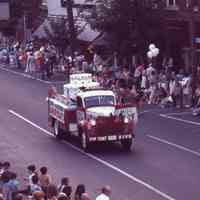 July 4: Floats and Decorated Trucks in American Bicentennial Parade, 1976