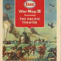 World War II: Esso War Map III Featuring the Pacific Theater, 1944