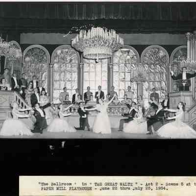 Paper Mill Playhouse Press Photo: The Great Waltz, 1954