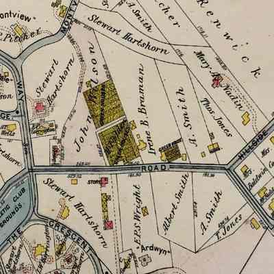 Detail of location of 128 Hobart in 1890.