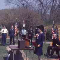 Bicentennial: Gloria Patrizio Speaking at July 4th Festivities, 1976