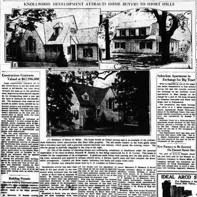 Knollwood Development, Newark Evening News, July 17, 1926