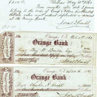          Condit: Israel Condit Promissory Note and Checks, 1862 picture number 1
   