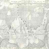Battle of Springfield: Map of British forces in Elizabethtown Point, 1780
