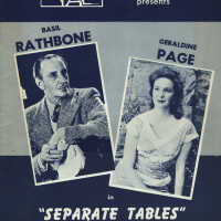 Separate Tables with Basil Rathbone & Geraldine Page, 1957 Paper Mill Playhouse Souvenir Program