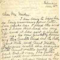 Campbell: Elsie Erwin Letter about Campbell Family, 1956