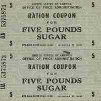 Lampe: Sugar Ration Coupons, 1945