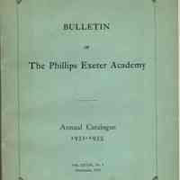 Hartshorn: Phillips Exeter Academy Bulletin, 1932-3