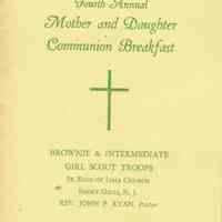          Scouts: Mother Daughter Communion Breakfast Program, 1963 picture number 1
   