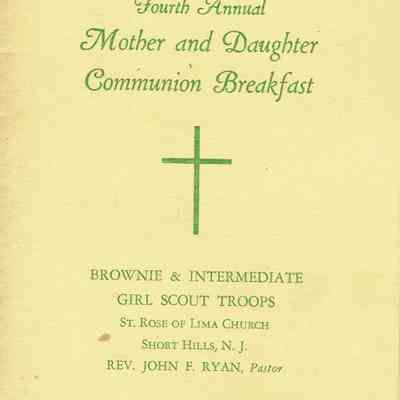 Scouts: Mother Daughter Communion Breakfast Program, 1963
