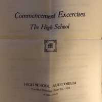          MHS Commencement Exercises Program, 1926
   