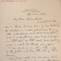 Hartshorn: Cora Hartshorn Letters