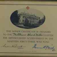 Red Cross: Certificate 1943