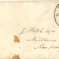 Fitch: John Fitch and Mrs. John Fitch Envelopes, c. 1890s