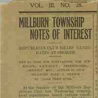 Wyoming Civic Association: Millburn Township Notes of Interest, 1914