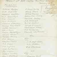 Millburn Art Center: Trustees List, 1944