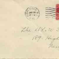 Delaware, Lackawanna & Western Coal: Envelope addressed to the D, L & W Coal Company, 1932
