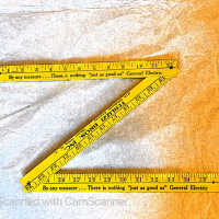 Terlizzi Bros. Inc. Wooden Yellow Trifold Ruler