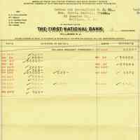          Bank: First National Bank Deposit Receipt, 1930 picture number 2
   