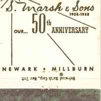 S. Marsh & Sons: Matchbook Cover