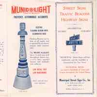 Traffic: Municipal Street Signs Trifold