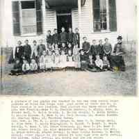 White Oak Ridge Road School: Photograph of Pupil and Teachers at the school house on White Oak Ridge Road