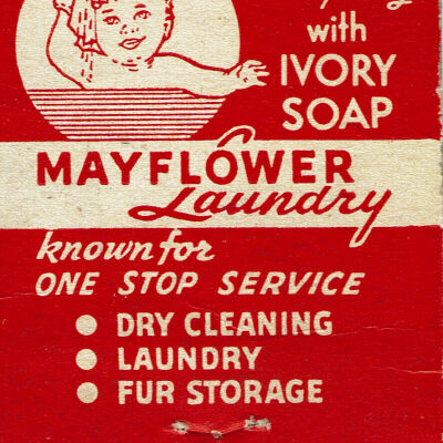 Mayflower Laundry Matchbook Cover