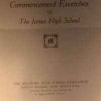          Junior High Commencement Exercises Program, 1926
   