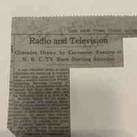 Dunn: Bob Dunn Appearance on the Bob Hope Show Announcement, 1950