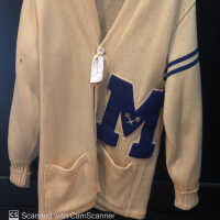 Sweater: Millburn High School Tennis Letter Sweater