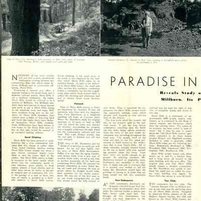 Hartshorn: Paradise in Short Hills Article, 1935