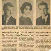 Millburn High School: National Merit Scholarship Winners, 1966